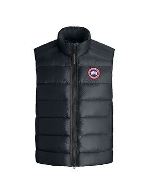 Men's Quilted Down Ski Vest - Carbon - Size XXL