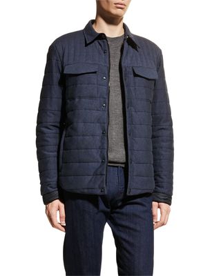Men's Quilted Jersey Overshirt