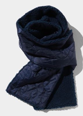 Men's Quilted Muffler Scarf