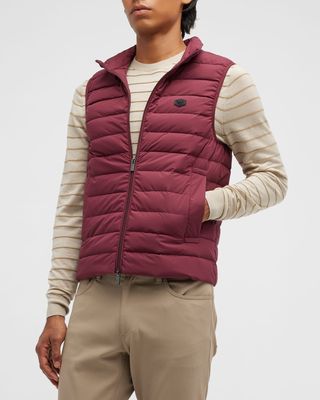 Men's Quilted Nylon Down Puffer Vest
