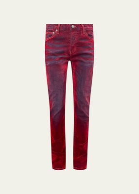 Men's Rafa Flocked Denim Jeans