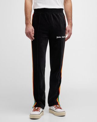 Men's Rainbow Chenille Track Pants