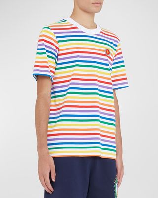 Men's Rainbow Striped T-Shirt