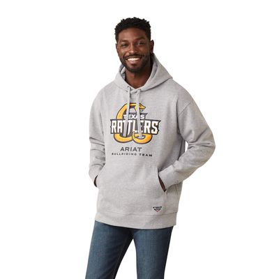 Men's Rattlers Snake Hoodie in Heather Grey, Size: Small by Ariat