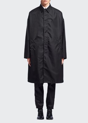 Men's Re-Nylon Oversized Raincoat