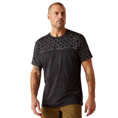 Men's Rebar Evolution Reflective T-Shirt in Black