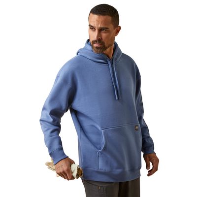 Men's Rebar Graphic Hoodie in Coastal Fjord, Size: XS by Ariat