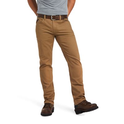 Men's Rebar M7 DuraStretch Made Tough Straight Pant in Field Khaki, Size: 28 X 30 by Ariat