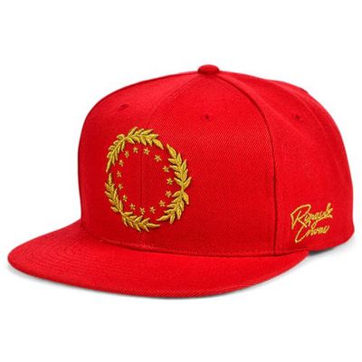 Men's Red/Gold Rings & Crwns Wreath Snapback Adjustable Hat
