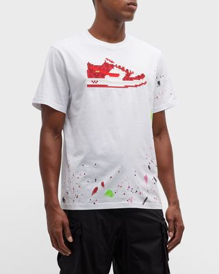 Men's Red Louis 3D Graphic T-Shirt