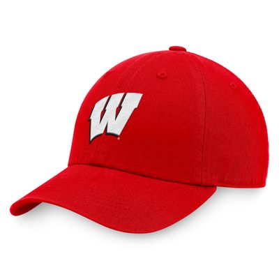 Men's Red Wisconsin Badgers Central Adjustable Hat