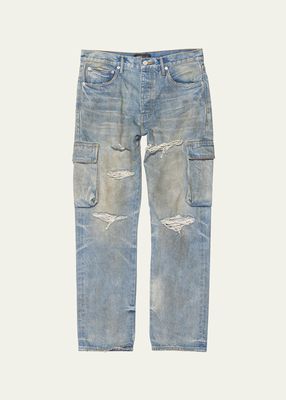 Men's Relaxed Dirty Cargo Jeans