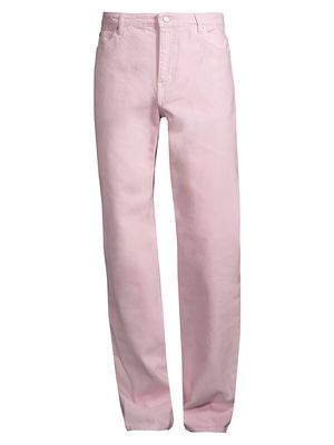 Men's Relaxed-Fit Cotton Jeans - Powder Pink - Size 32