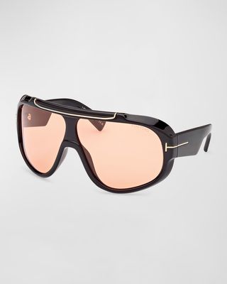 Men's Rellen Plastic Shield Sunglasses