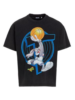 Men's Renowned x Space Jam Bugs Graphic T-Shirt - Black - Size Small
