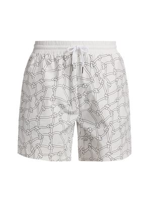 Men's Renowned x Space Jam Hoop Dreams Shorts - White - Size Small