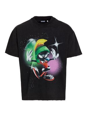 Men's Renowned x Space Jam Marvin Graphic T-Shirt - Black - Size Small