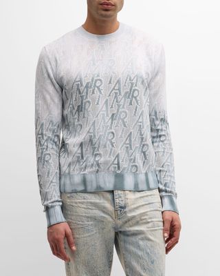 Men's Repeat Logo Tie-Dye Sweater