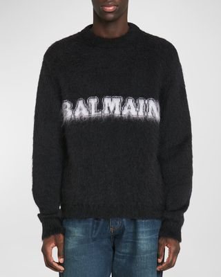 Men's Retro Brushed Mohair Sweater