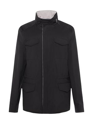Men's Reversible Jacket - Black Grey - Size Medium