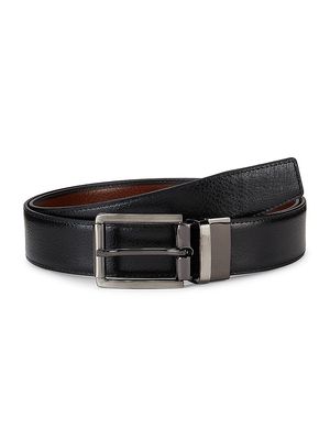 Men's Reversible Leather Belt - Moonless Night - Size 42