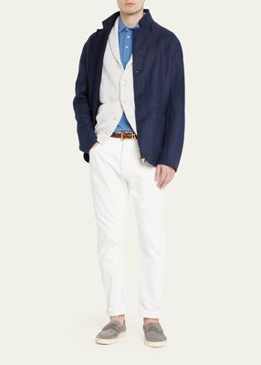 Men's Reversible Linen Blazer