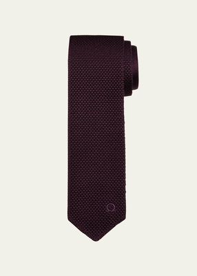 Men's Reversible Silk and Cashmere Knit Tie