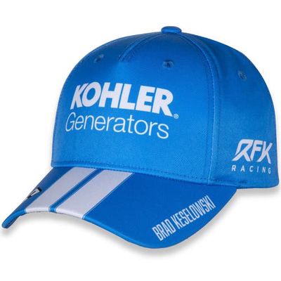 Men's RFK Racing Light Blue/White Brad Keselowski Uniform Adjustable Hat