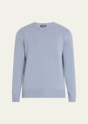 Men's Rib Baby Cashmere Pullover