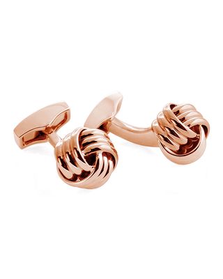 Men's Ribbed Knot Cufflinks