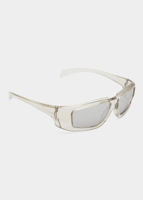 Men's Rick Clear Frame Square Sunglasses
