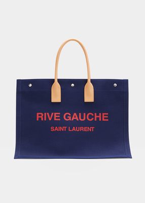 Men's Rive Gauche Large Canvas Tote Bag