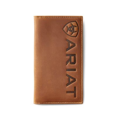Men's Rodeo Wallet Large Logo in Medium Brown, Size: OS by Ariat
