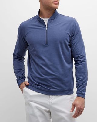 Men's Ross Performance Baseball Collar Quarter-Zip Sweater