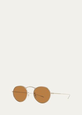 Men's Round Metal Sunglasses