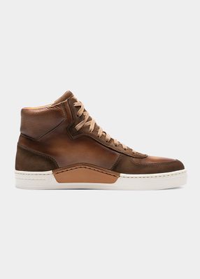 Men's Rubio Leather & Suede High-Top Sneakers