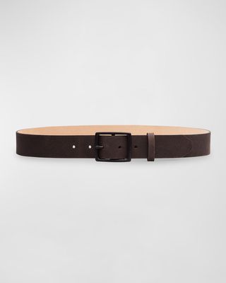 Men's Rugged Leather Belt
