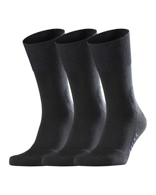Men's Run 3-Pack Solid Cotton Socks