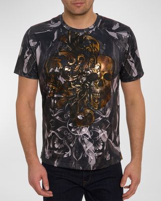 Men's Saints/Sinners Metallic Embroidered Graphic T-Shirt