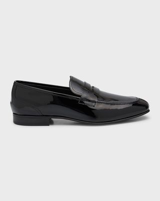 Men's Saix Patent Leather Penny Loafers