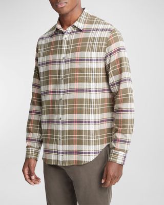 Men's Santa Barbara Plaid Button-Down Shirt