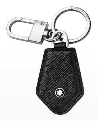 Men's Sartorial Diamond Shape Leather Key Fob