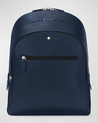 Men's Sartorial Medium 3-Compartment Saffiano Leather Backpack