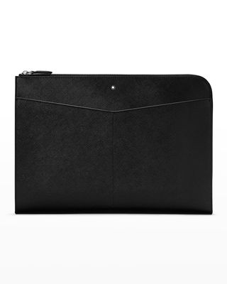 Men's Sartorial Portfolio Leather Clutch Bag