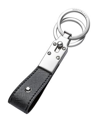 Men's Sartorial Saffiano Leather Key Fob