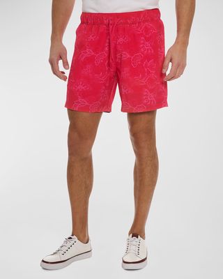 Men's Sator Floral-Print Swim Shorts