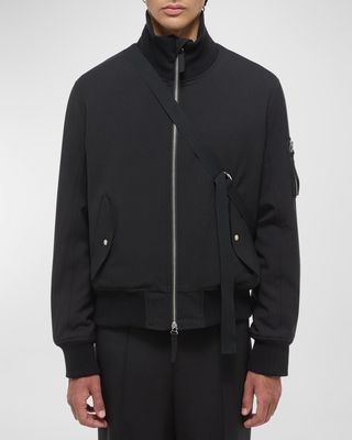 Men's Seatbelt Bomber Jacket