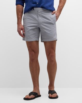 Men's Seersucker Flat Front Shorts