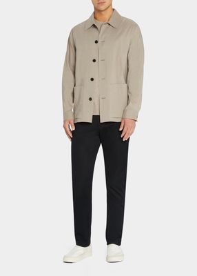 Men's Selk Linen-Blend Chore Jacket