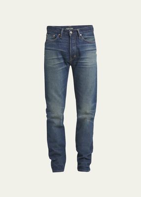 Men's Selvedge Denim Slim-Leg Jeans